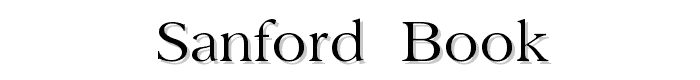 Sanford  Book font